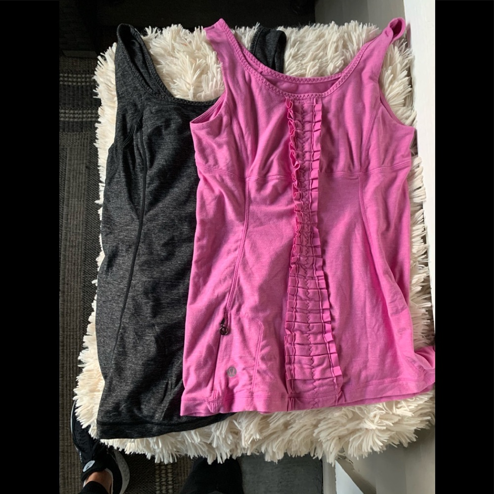 2 lululemon tanks ,like new hardly worn